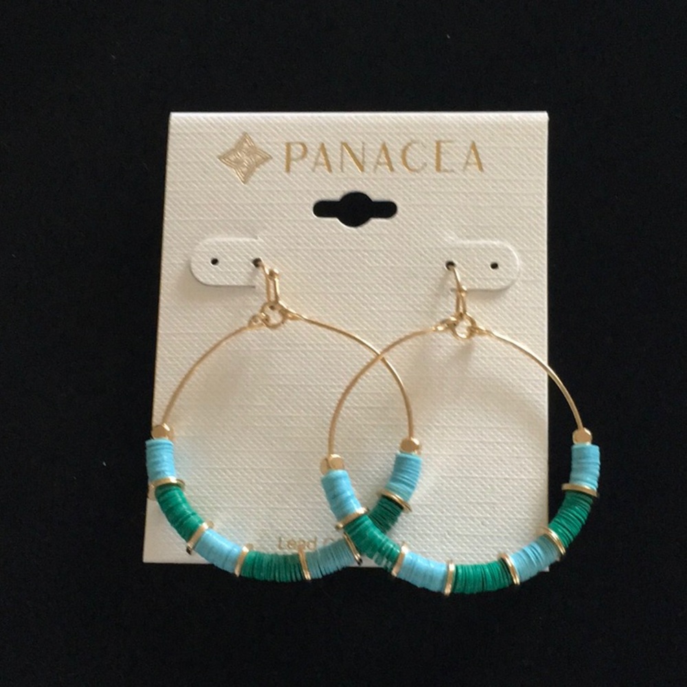 Panacea round statement earrings